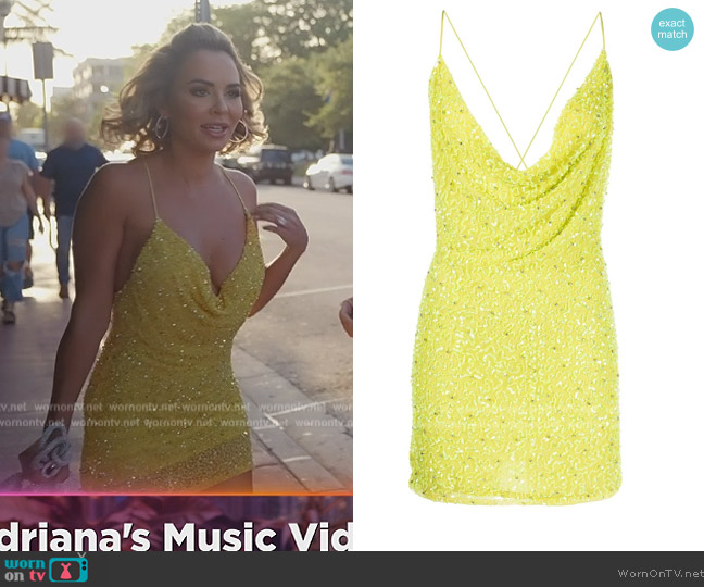 Retrofete Mich Sequin-Embllished Mini Dress worn by Nicole Martin (Nicole Martin) on The Real Housewives of Miami