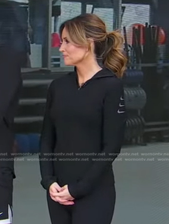 Rhiannon’s black hoodie on Good Morning America