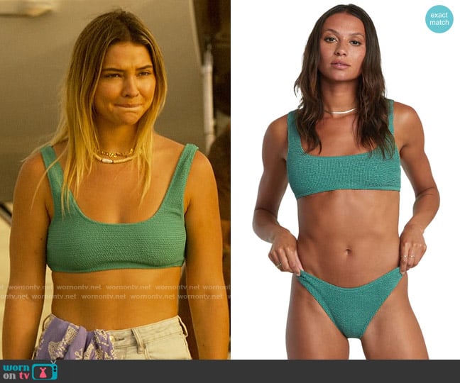 RVCA Grooves Bikini Top worn by Sarah Cameron (Madelyn Cline) on Outer Banks