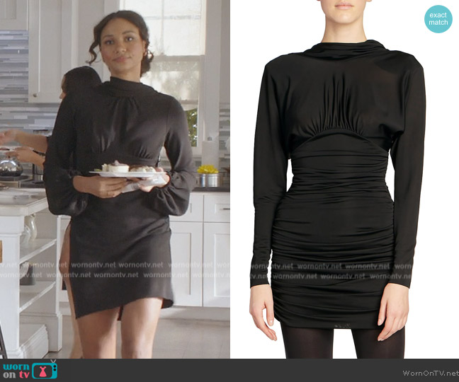 【送料&関税込】Saint Laurent Cowl Back Mini Dress Saint Laurent Cowl Back Mini Dress | italist