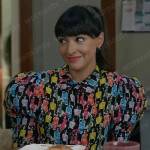 Sam’s lady print puff sleeve blouse on Not Dead Yet