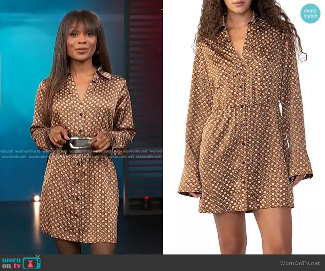 Sanctuary Modern Shirt Dress worn by Zuri Hall on Access Hollywood