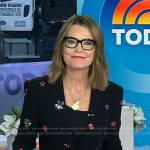 Savannah’s black embellished blazer on Today