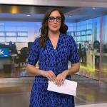 Savannah’s blue leopard shirtdress on NBC News Daily