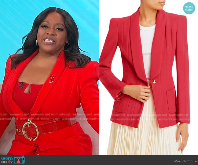 Sergio Hudson Multi Seamed Blazer worn by Sherri Shepherd on Sherri