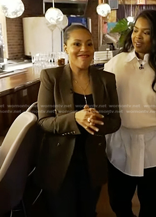 Sheinelle’s green double breasted blazer on Today