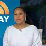 Sheinelle’s ribbed dolman sleeve sweater on Today