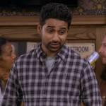 Sid’s grey plaid shirt on How I Met Your Father