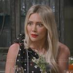 Sophie’s polka dot one-shoulder top on How I Met Your Father