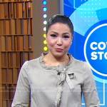Stephanie’s ruffle trim jacket on Good Morning America
