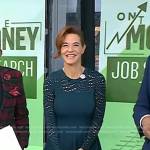 Stephanie Ruhle’s green pointelle mini dress on Today