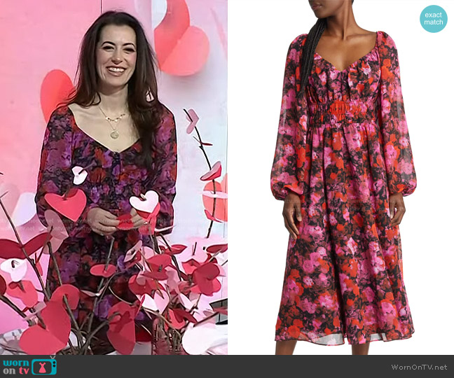Steve Madden Laine Long Sleeve Dress worn by Lindsey Peers on Today