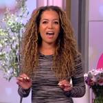 Sunny’s black space dye dress on The View