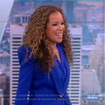 Sunny’s blue tuxedo blazer on The View