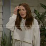 Taylor’s ivory knit hoodie and pants set on The Bold and the Beautiful