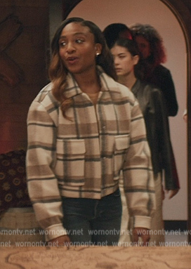Tootie’s plaid jacket on All American Homecoming