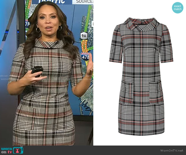 Trina Turk Maleko Dress worn by Adelle Caballero on Today