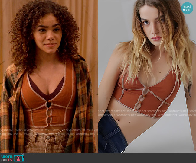 Urban Outfitters Hannah Tank worn by Ginny Miller (Antonia Gentry) on Ginny & Georgia