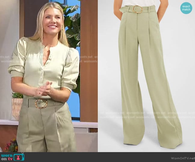 Veronica Beard Rimini Pant worn by Amanda Kloots on The Talk