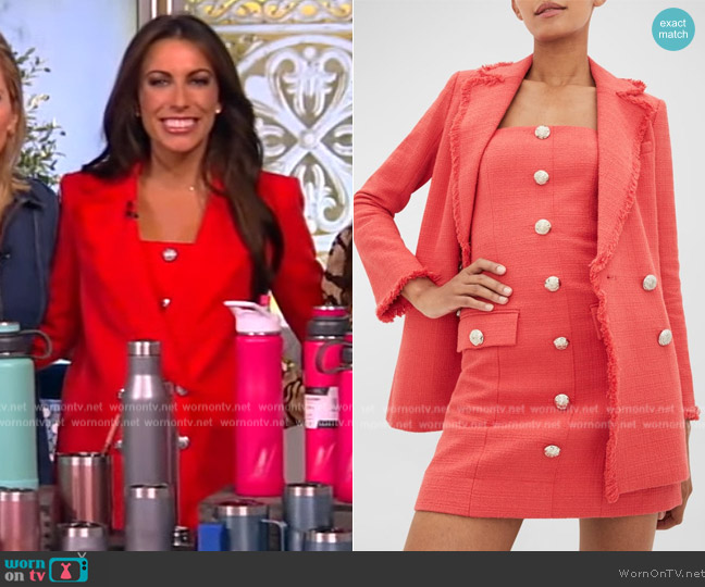 Veronica Beard Aster Tweed Mini Dress worn by Alyssa Farah Griffin on The View