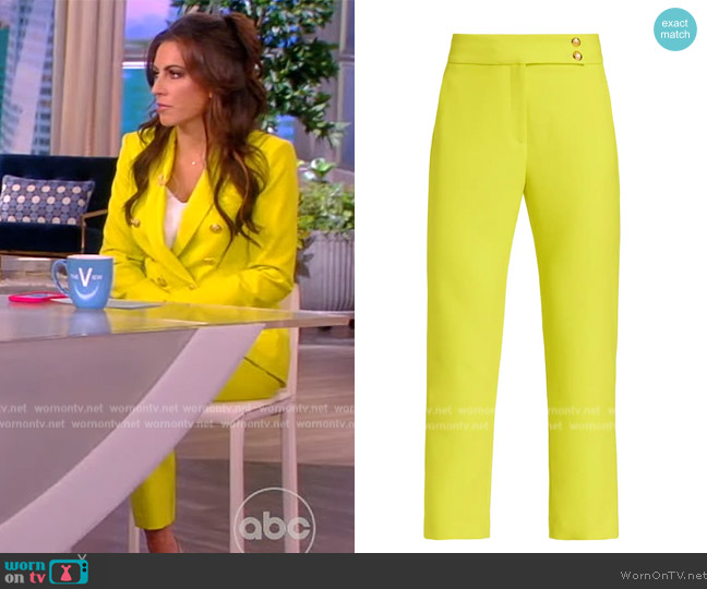 Veronica Beard Kanto Pants worn by Alyssa Farah Griffin on The View