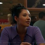 Violet’s purple polo top on Chicago Fire
