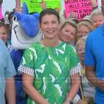 Wendy Moore’s leaf print shift dress on Today