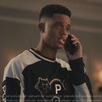 Will’s black cat embroidered shirt on Bel-Air