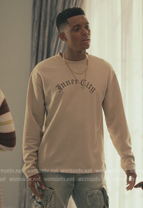 Will’s Inner City print long sleeve tee on Bel-Air