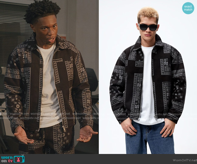 Zara Bandana Printed Jacket