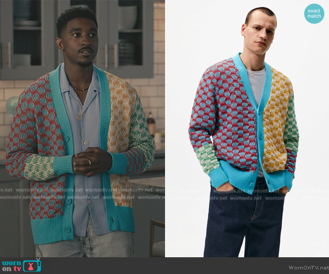 WornOnTV: Jazz's multicolored knit cardigan on Bel-Air