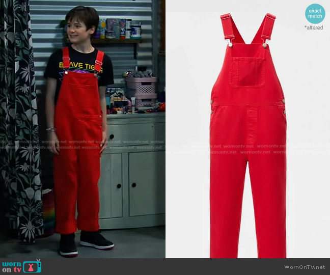 Zara Alastair Mckimm Denim Overalls worn by Winnie Webber (Shiloh Verrico) on Bunkd