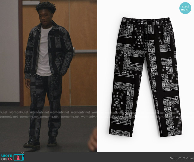 Zara Bandana Printed Pants