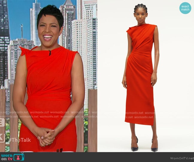 Zara Narciso Rodriguez Ruched Dress