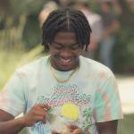Zeke’s Your Highness graphic tie dye tee on Grown-ish