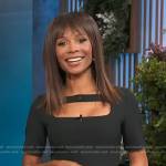 Zuri’s black cutout mini dress on Access Hollywood