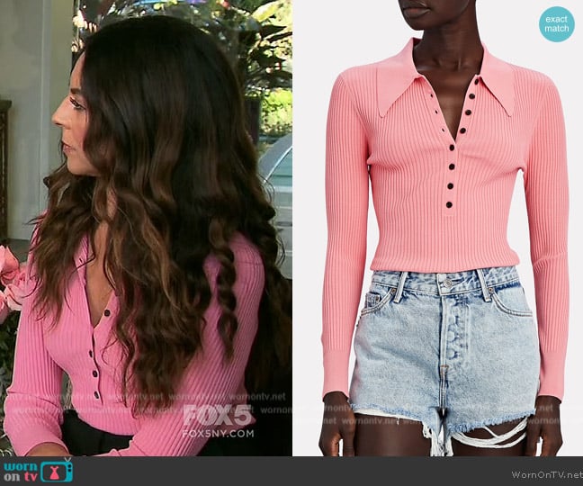 A.L.C. Lance Polo Top worn by Terri Seymore on Extra