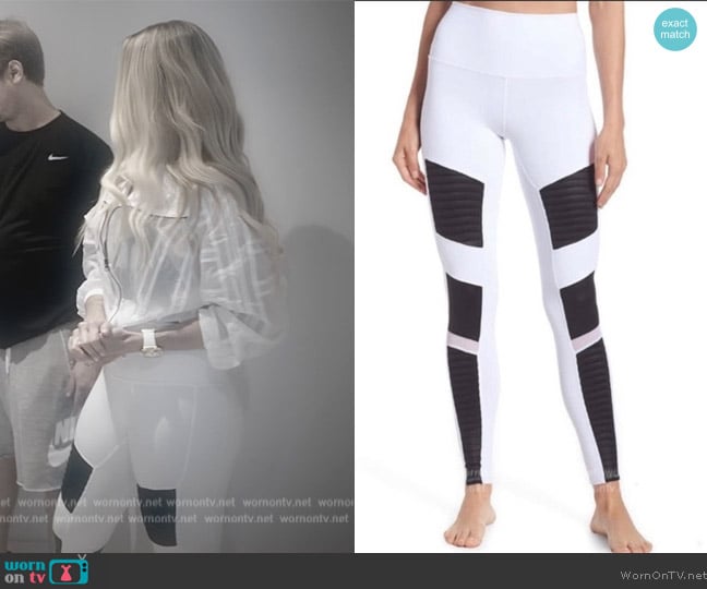 Alo Yoga Yoga Moto Leggings worn by Alexia Echevarria (Alexia Echevarria) on The Real Housewives of Miami