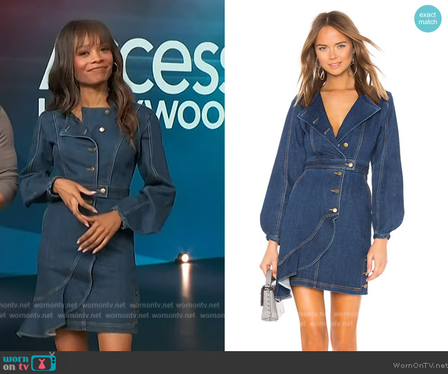 Amur Sammy Dress worn by Zuri Hall on Access Hollywood