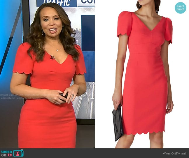 LK Bennett Enid Dress worn by Adelle Caballero on Today