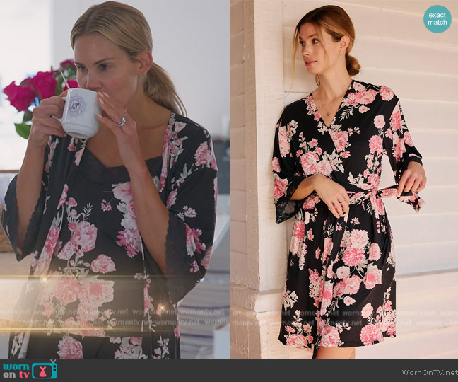 Flora Nikrooz Three-Piece Ava Travel Set worn by Jackie Goldschneider on The Real Housewives of New Jersey