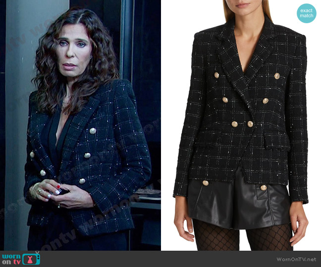 Generation Love Eliza Tweed Blazer worn by Hope Williams (Kristian Alfonso) on Days of our Lives