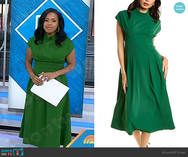 Gracia A-Line Midi Dress worn by Sheinelle Jones on Today