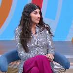 Haley Sacks’s sequin shirtdress on Good Morning America