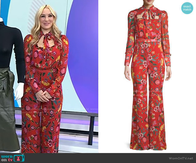 Alexis Imogene Floral Jumpsuit worn by Chassie Post on Today