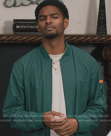JR’s green running jacket on All American Homecoming