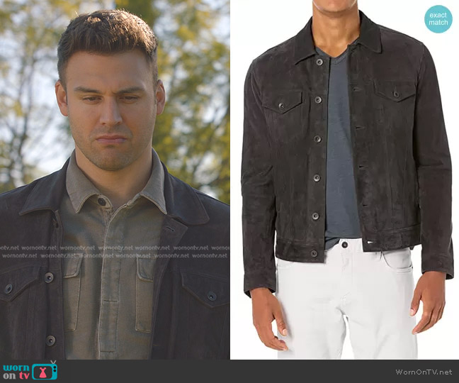 John Varvatos Brandon Trucker- Unlined Trucker Jacket worn by Eddie Diaz (Ryan Guzman) on 9-1-1
