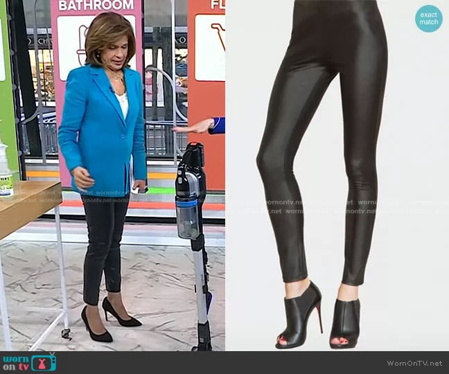 Clara Sunwoo Liquid Leather Legging worn by Hoda Kotb on Today