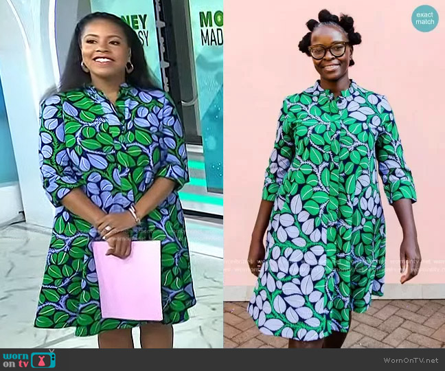 Zuri Lush Dress worn by Sheinelle Jones on Today