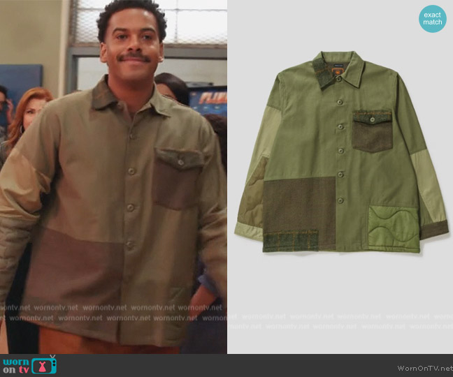 Maharishi Upcycled Utility Shirt worn by (Zack Fox) on Abbott Elementary